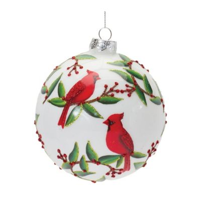 Melrose International Cardinal Bird Ball Ornament (Set of 6)