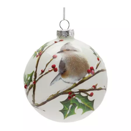 Melrose International Glass Bird Branch Ornament (Set of 6) Christmas Ornaments & Tree Toppers