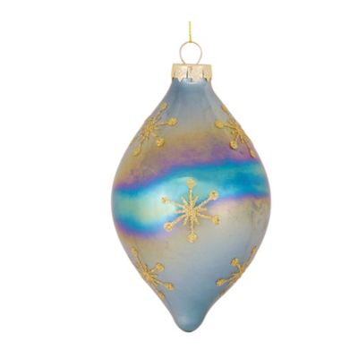 Image showing  Irredescent Glass Snowflake Ornament (Set of 6)