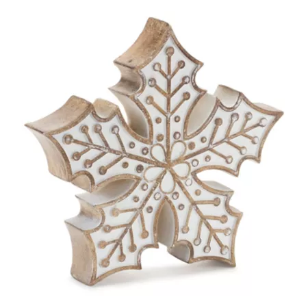 Melrose InternationalTabletop Snowflake (Set of 2) Christmas Kitchen & Tabletop Decor