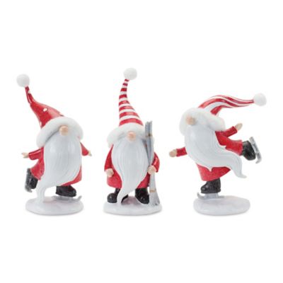 Melrose InternationalWinter Sport Gnome Figurines (Set of 3)