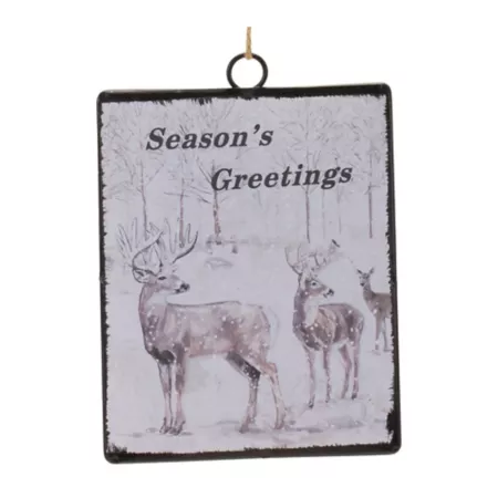 Seasons Greetings Melrose International Glass Deer Ornament (Set of 12) Christmas Ornaments & Tree Toppers