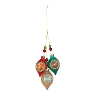 Image showing  Glass Reflector Ornament Drop (Set of 12)