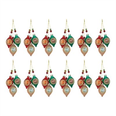 Image showing  Glass Reflector Ornament Drop (Set of 12)