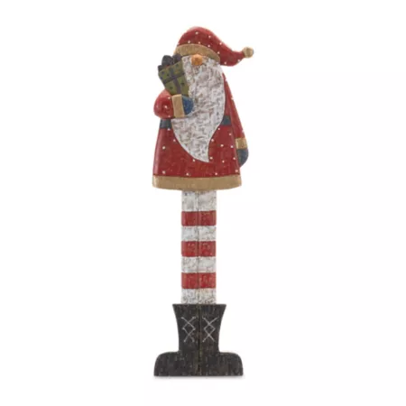 Melrose InternationalLarge Wooden Santa with Gifts 30" H Christmas Kitchen & Tabletop Decor