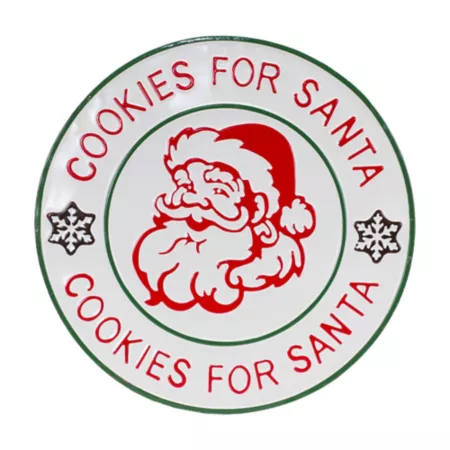 Melrose InternationalSanta Cookies Sign 18.25" D Christmas Wall Decor