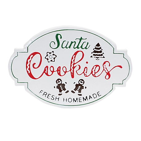 Melrose International Santa Cookies Sign 18.25 in. L