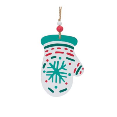 Image showing  Wood Mitten and Stocking Ornaments (Set of 12)