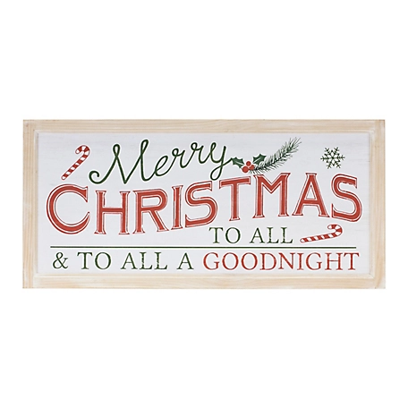 Melrose InternationalWood Merry Christmas Good Night Sign, 30 in.