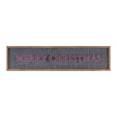 Melrose International Ornate Merry Christmas Sign 34 in. L