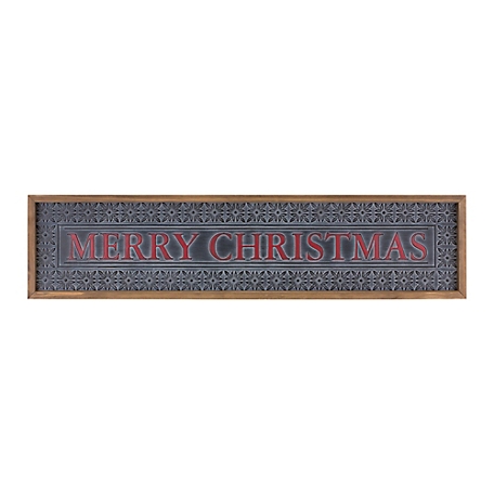 Melrose International Ornate Merry Christmas Sign 34 in. L