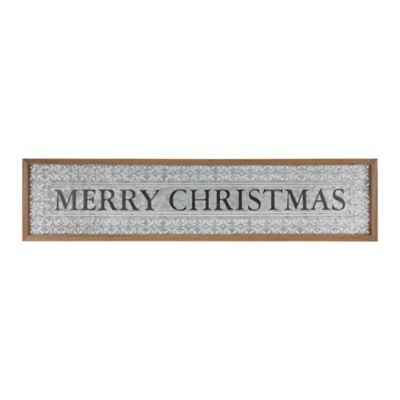 Melrose International Ornate Metal Merry Christmas Sign 34 in. L at ...