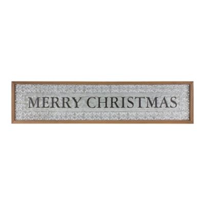 Melrose International Ornate Metal Merry Christmas Sign 34 in. L 