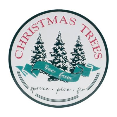 Melrose International Christmas Tree Farm Sign 14 in. D