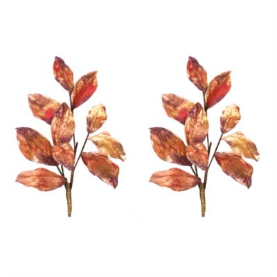 Image showing  Metallic Harvest Leaf Spray (Set of 2)