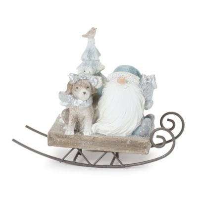 Image showing  Gnome on Sled Figurine (Set of 2)