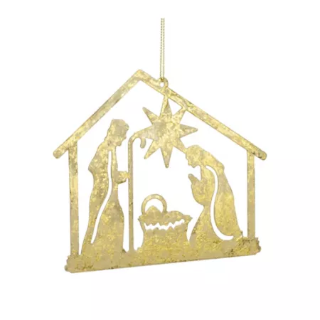 Melrose InternationalHoly Family Metal Cutout Ornament (Set of 12) Christmas Kitchen & Tabletop Decor