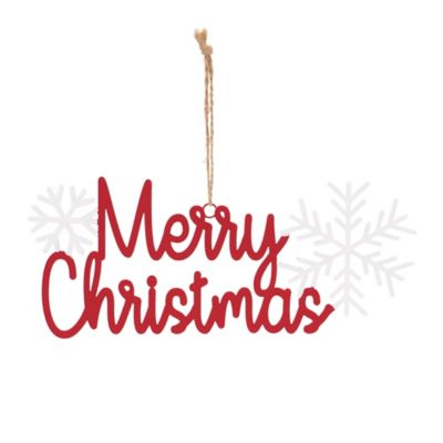 Image showing  Metal Holiday Sentiment Ornament (Set of 12)