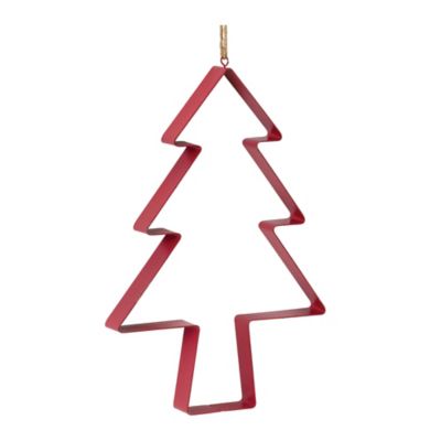 Melrose International Pine Tree Cookie Cutter Ornament (Set of 4)