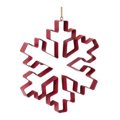 Melrose International Snowflake Cookie Cutter Ornament (Set of 4)