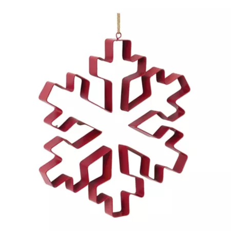 Melrose International Snowflake Cookie Cutter Ornament (Set of 4) Christmas Ornaments & Tree Toppers