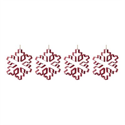 Image showing  Snowflake Cookie Cutter Ornament (Set of 4)