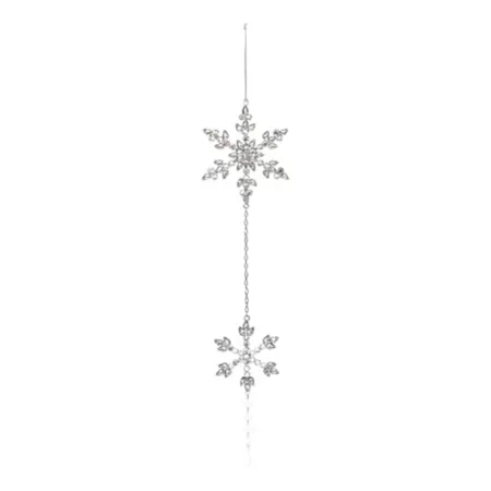 Melrose International Jewelry Metal Snowflake Ornament (Set of 12) Christmas Ornaments & Tree Toppers