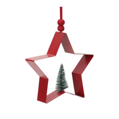 Image showing  Star and Pine Tree Cookie Cutter Ornament (Set of 6)