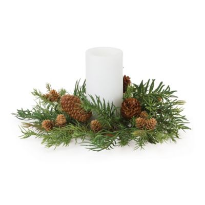Melrose International Pine Cone Candle Ring (Set of 2), 86773