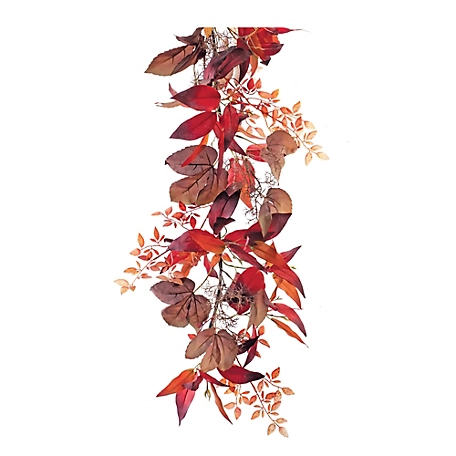 Melrose International Mixed Fall Foliage Garland 6'L