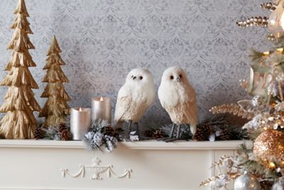 Image showing  Winter Owl Decor (Set of 2)