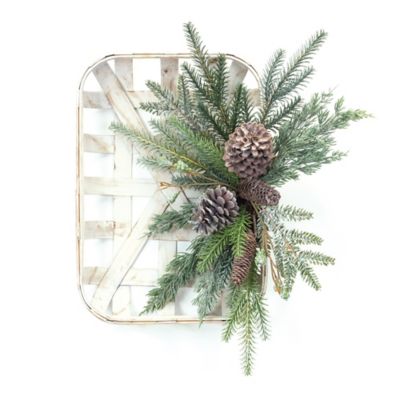 Melrose International Pine Cone Wood Wall Hanging 20.5 in. H