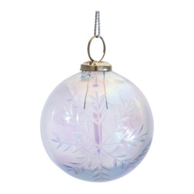 Melrose International Irredescent Glass Ornament (Set of 6) main image 1