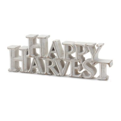 Image showing  Happy Harvest and Give Thanks Tabletop Sign (Set of 2)