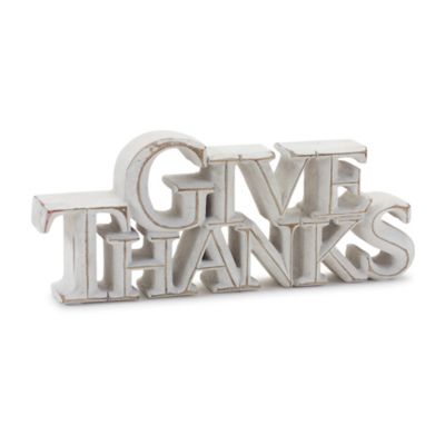 Image showing  Happy Harvest and Give Thanks Tabletop Sign (Set of 2)