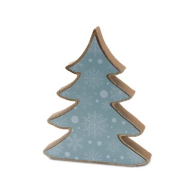 Image showing  Wood Pine Tree Decor (Set of 2)