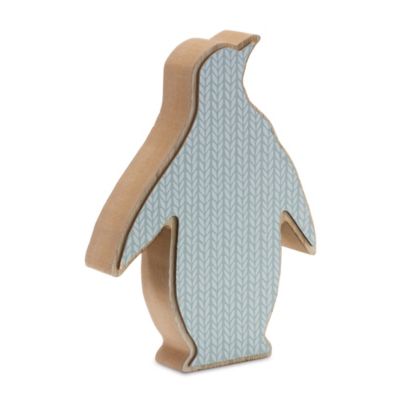 Image showing  Wood Penguin Decor (Set of 2)