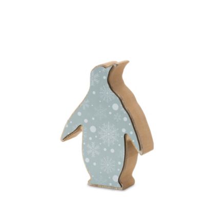 Image showing  Wood Penguin Decor (Set of 2)