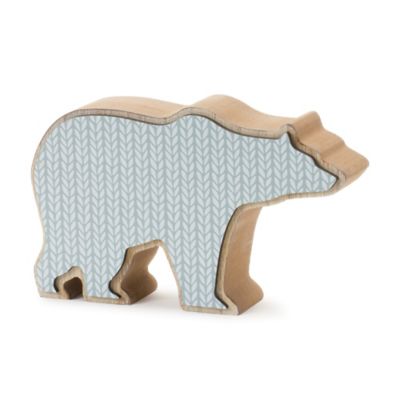 Image showing  Wood Polar Bear Decor (Set of 2)
