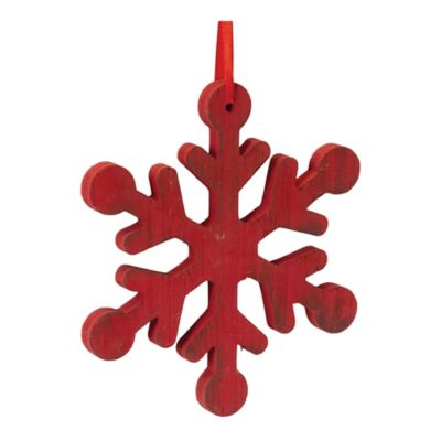 Image showing  Fir Wood Snowflake Ornament (Set of 12)