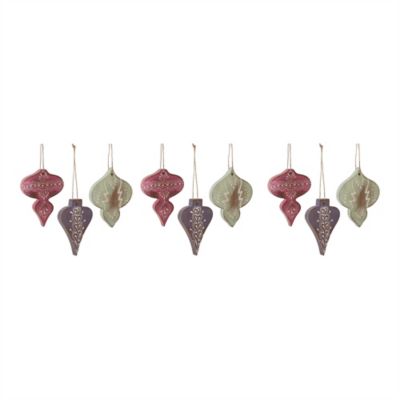 Image showing  Wood Finial Ornament (Set of 6)