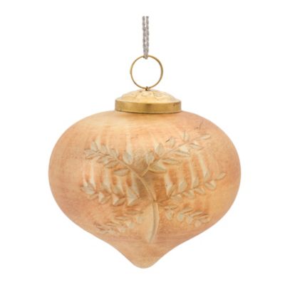 Melrose International Etched Mecury Glass Ornament (Set of 6)