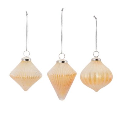 Image showing  Ribbed Glass Ornament (Set of 6)