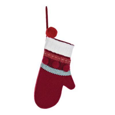 Melrose International Plush Mitten Ornament (Set of 24)