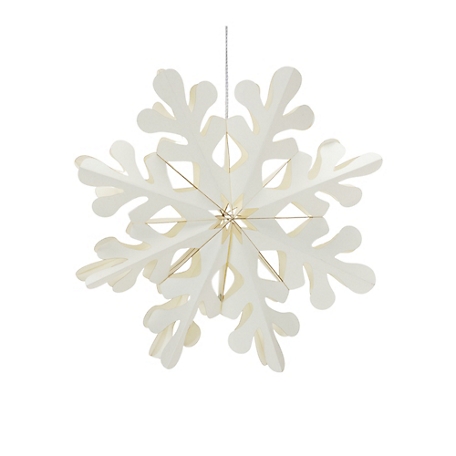 Mini White Felt Snowflake Embellishments – 10 Count – The Ornament