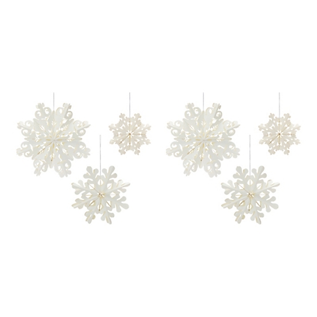 Mini Snowflake Ornaments by Counting Puddles – Great Lakes Needleworks
