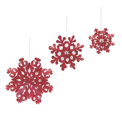 Image showing  Paper Snowflake Christmas Ornament, 6-Pack