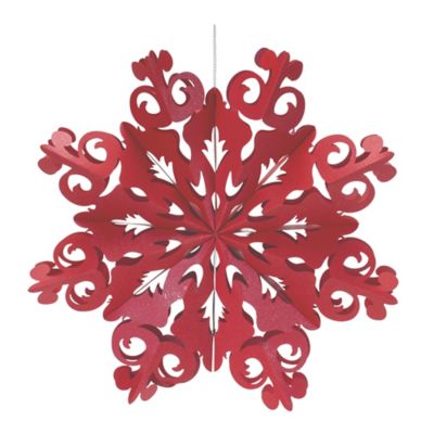 Image showing  Paper Snowflake Christmas Ornament, 6-Pack