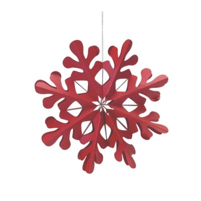 Image showing  Paper Snowflake Christmas Ornament, 6-Pack