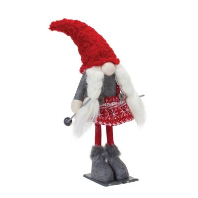 Image showing  Plush Winter Gnome on Skis (Set of 2)
